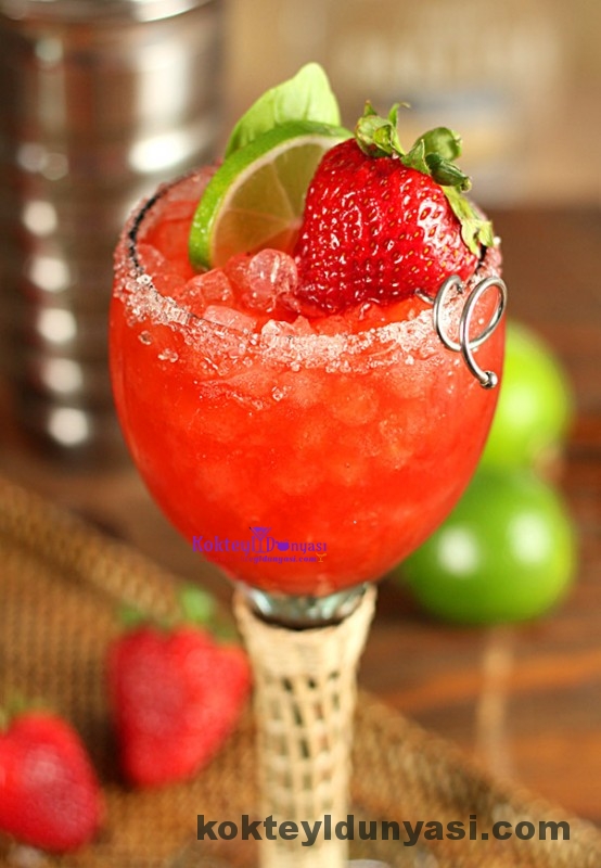 Strawberry and Basil Margarita