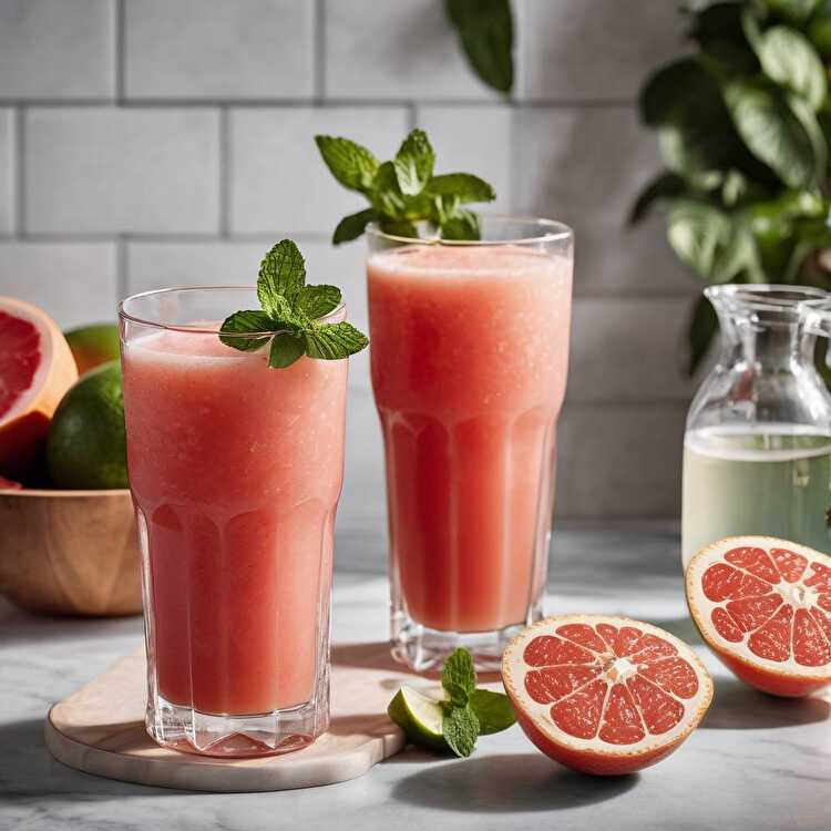 Exotic Grapefruit, Watermelon, and Cider Smoothie : Cocktail recipe Exotic Grapefruit, Watermelon, and Cider Smoothie