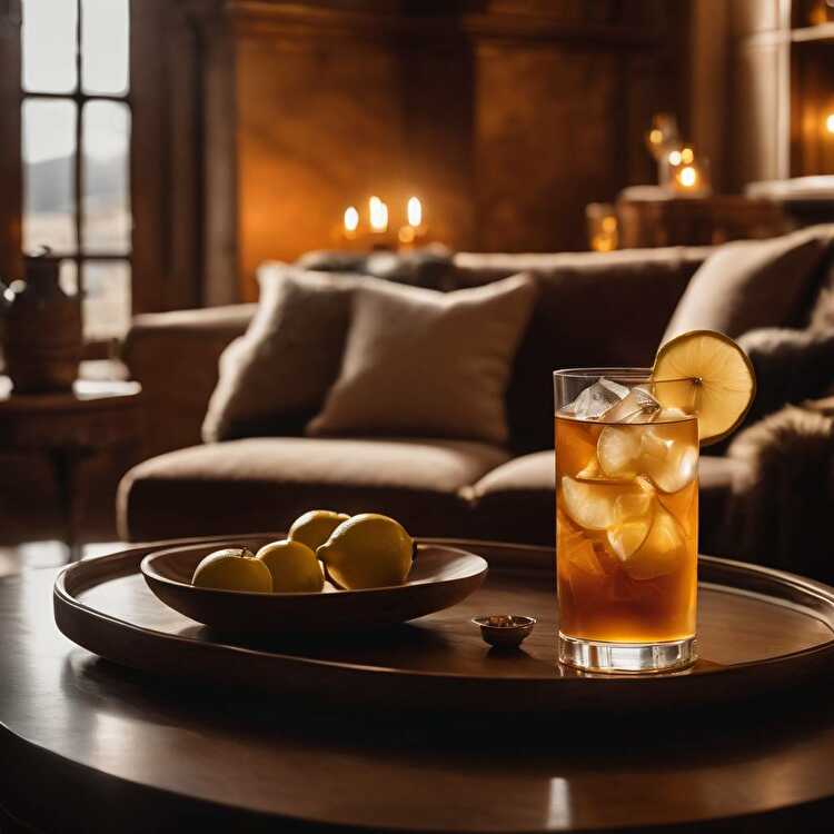 image Saint-Raphael Amber and Apple Cocktail