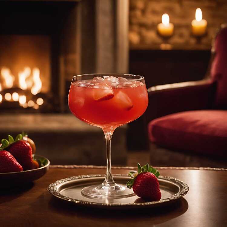 Strawberry-Passion Fruit Vodka Cocktail : Cocktail recipe Strawberry-Passion Fruit Vodka Cocktail