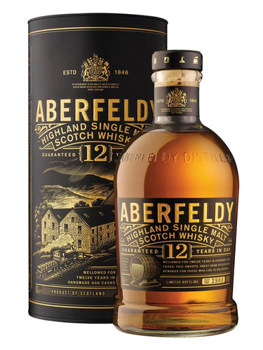Aberfeldy 12YO Single Malt Scotch Whisky 700ml Boxed